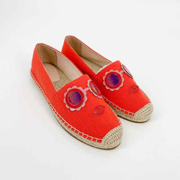 Kate Spade Grenada Glasses Canvas Espadrilles - Picture 2 of 6